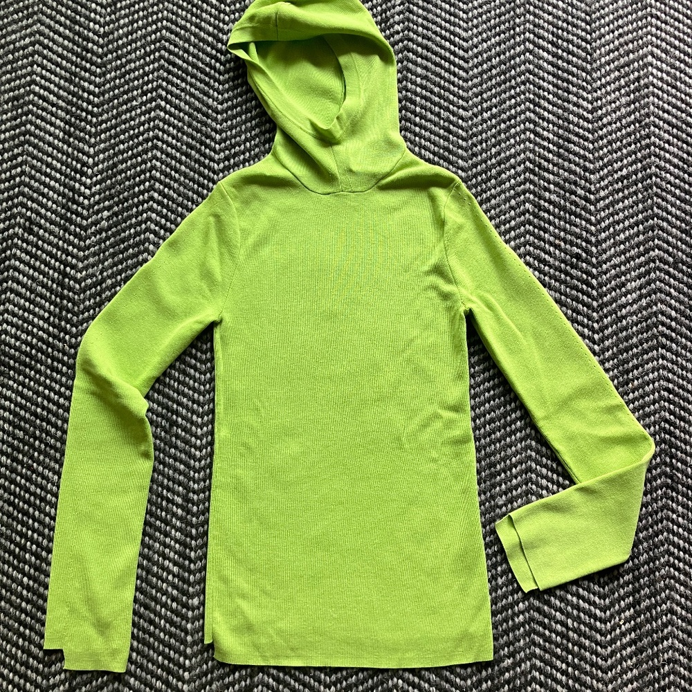 VERMO Balaclava Jersey Knit Hoodie Longsleeve